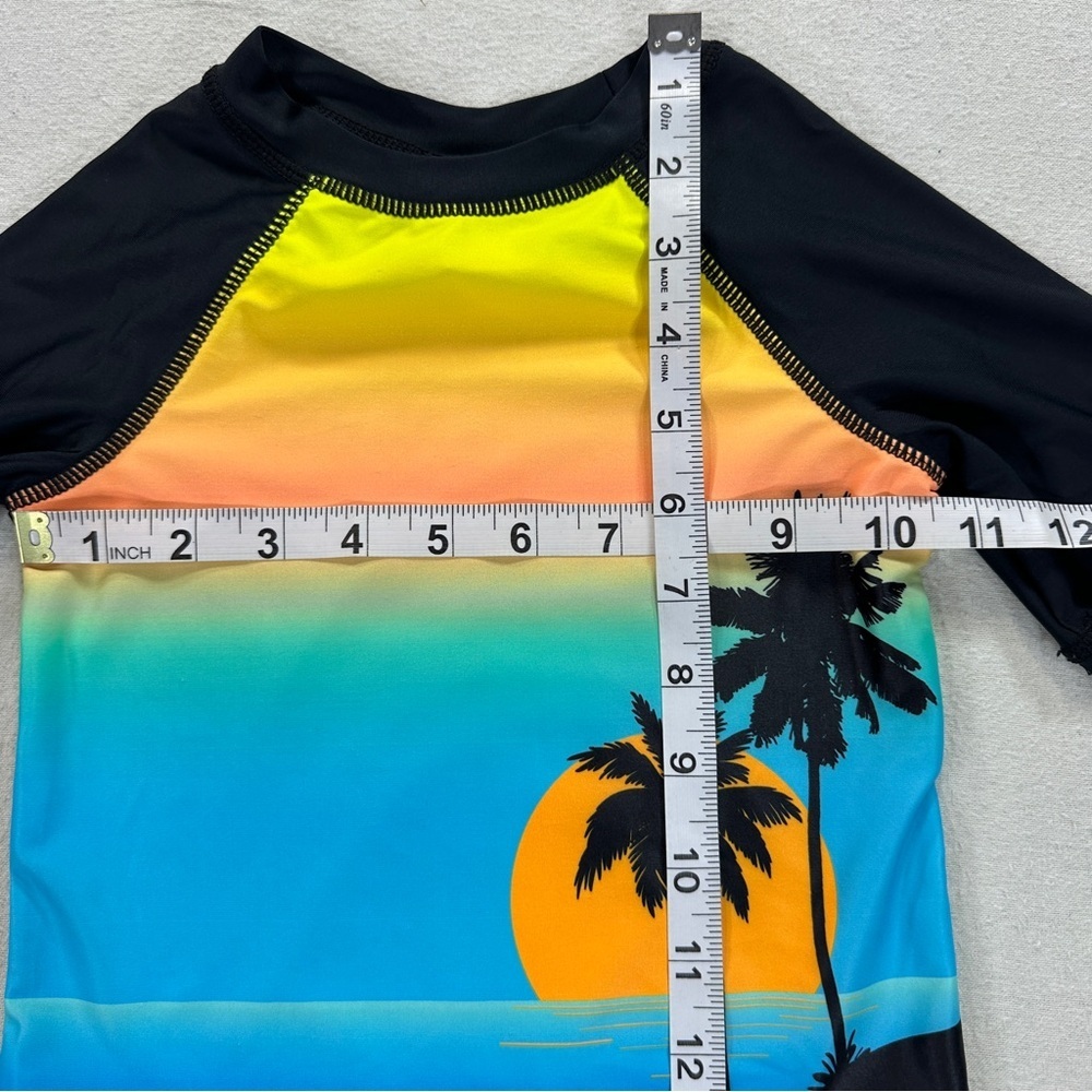 Swimfix Kids Tropical Sunset Swim Shirt Sz 2T - Picture 2 of 5